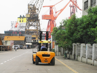中船黃埔造船采購(gòu)杭州叉車案例