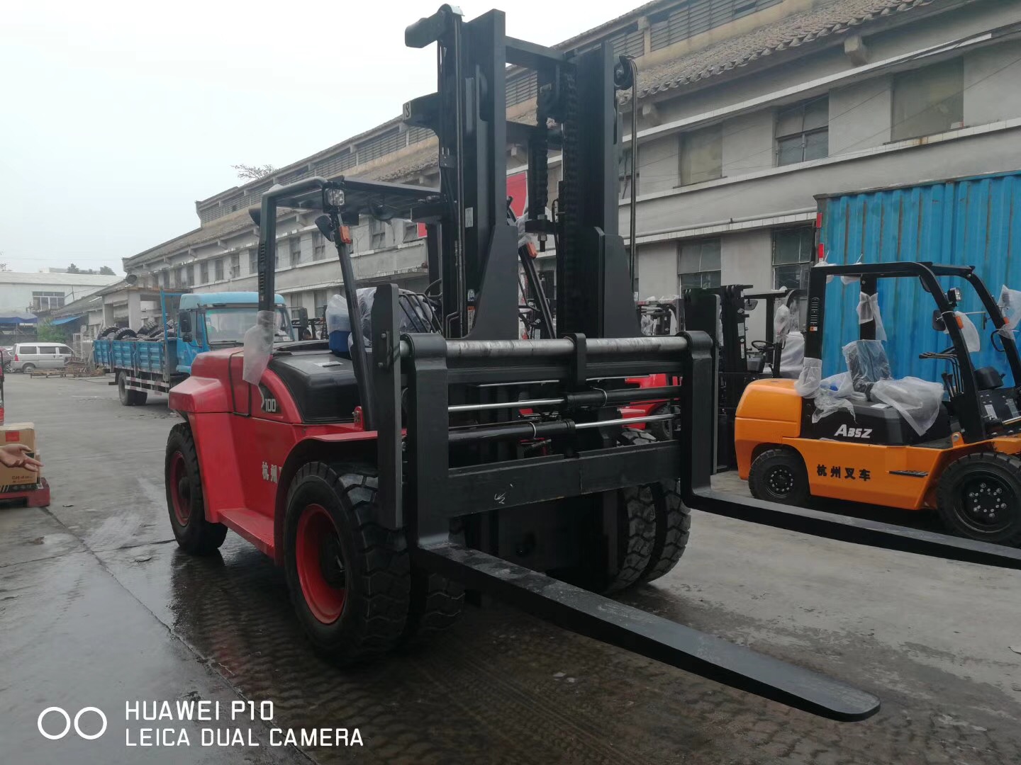 10噸內(nèi)燃叉車(chē)X系列-帶側(cè)移，實(shí)拍圖